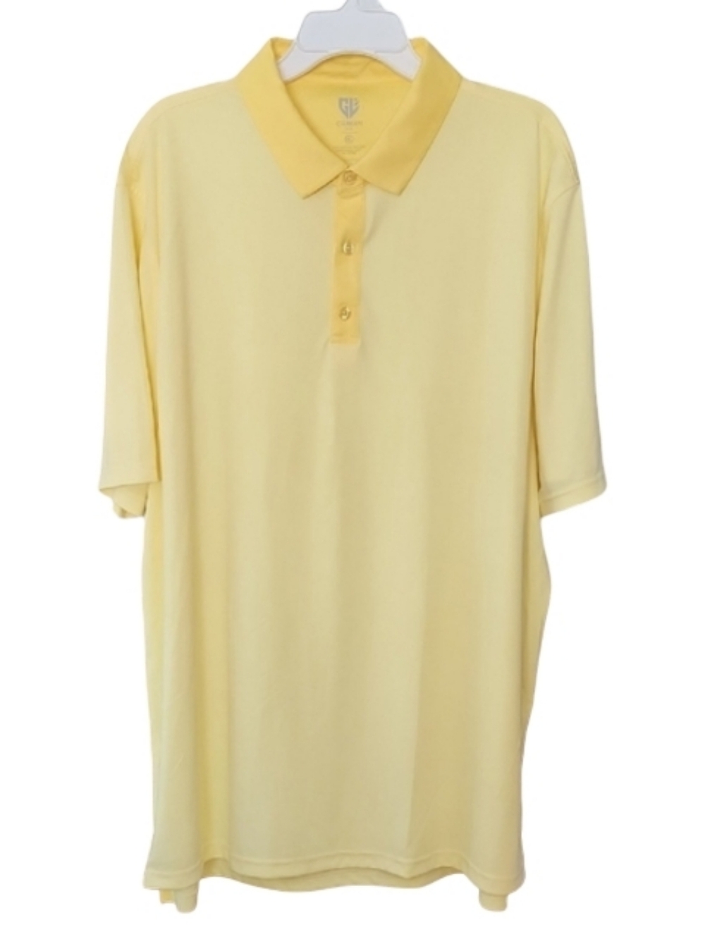 Graham Luxe Polo Shirt 3XL Yellow Performance Golf Casual Big & Tall